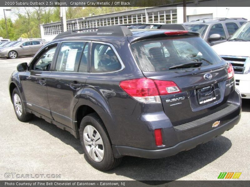 Graphite Gray Metallic / Off Black 2010 Subaru Outback 2.5i Wagon