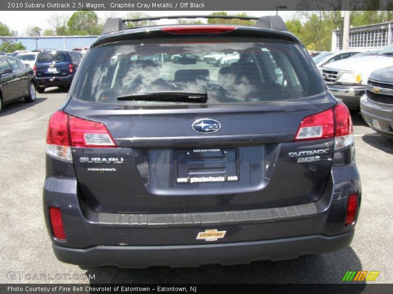 Graphite Gray Metallic / Off Black 2010 Subaru Outback 2.5i Wagon