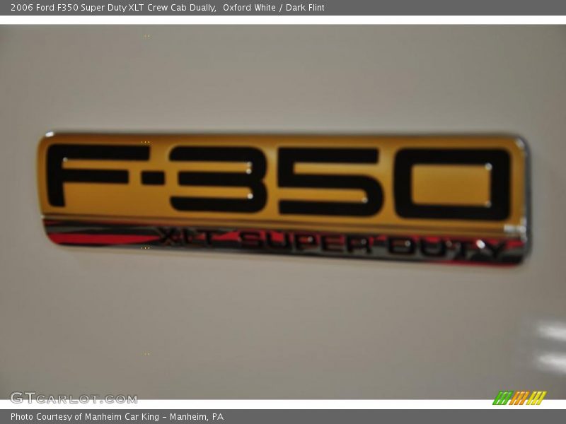 Oxford White / Dark Flint 2006 Ford F350 Super Duty XLT Crew Cab Dually