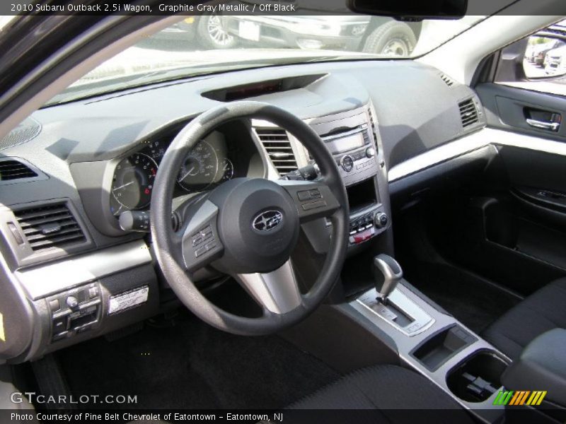 Graphite Gray Metallic / Off Black 2010 Subaru Outback 2.5i Wagon