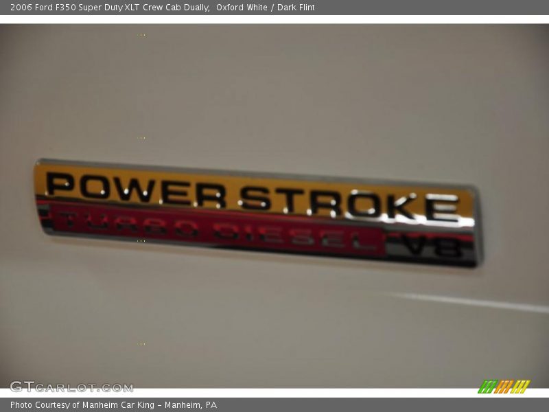 Oxford White / Dark Flint 2006 Ford F350 Super Duty XLT Crew Cab Dually