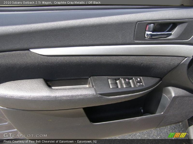 Graphite Gray Metallic / Off Black 2010 Subaru Outback 2.5i Wagon