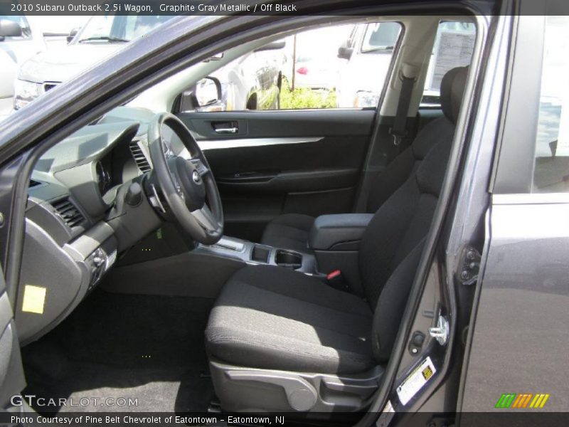 Graphite Gray Metallic / Off Black 2010 Subaru Outback 2.5i Wagon