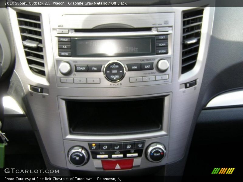Graphite Gray Metallic / Off Black 2010 Subaru Outback 2.5i Wagon