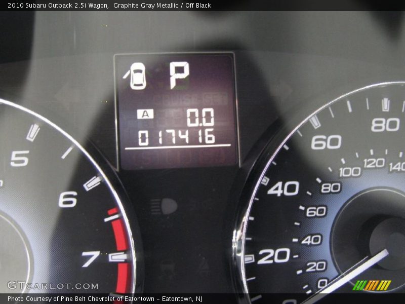 Graphite Gray Metallic / Off Black 2010 Subaru Outback 2.5i Wagon