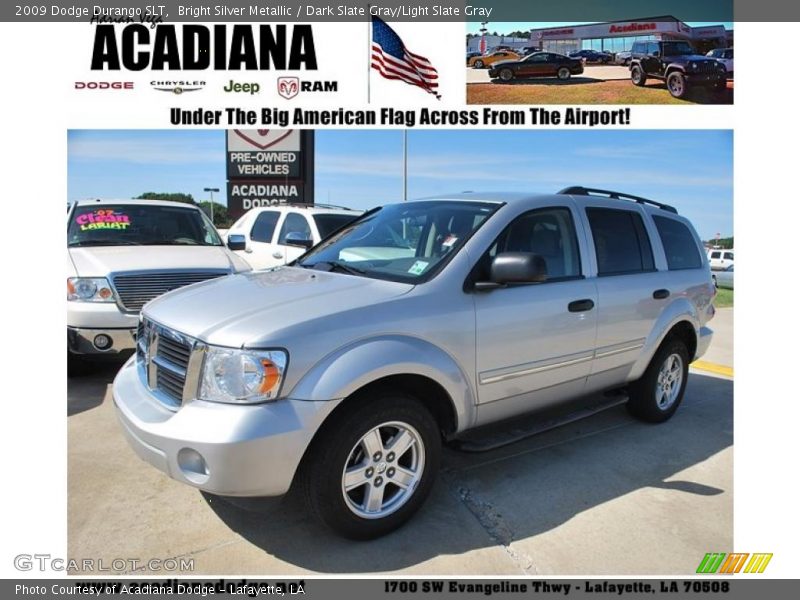 Bright Silver Metallic / Dark Slate Gray/Light Slate Gray 2009 Dodge Durango SLT