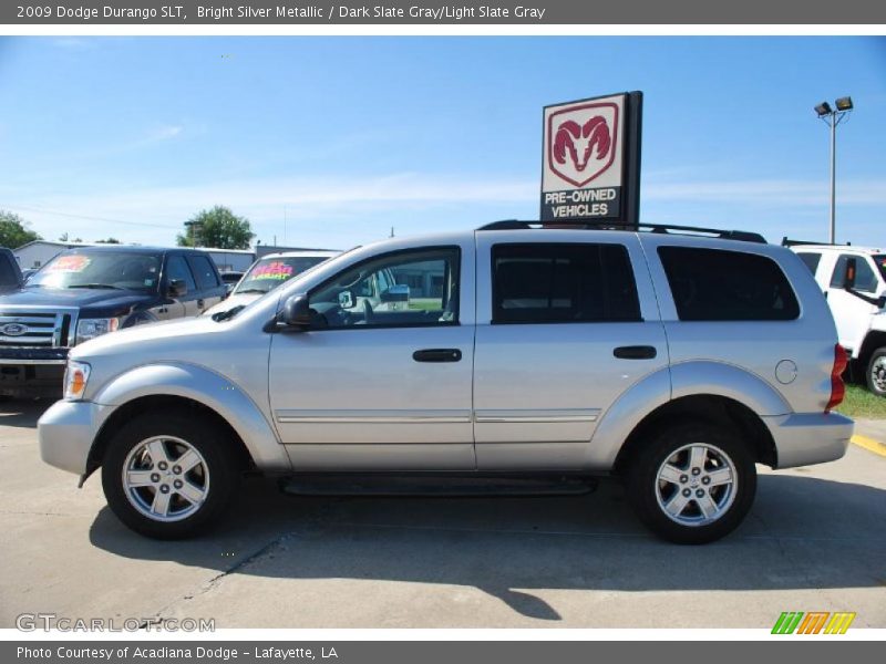 Bright Silver Metallic / Dark Slate Gray/Light Slate Gray 2009 Dodge Durango SLT