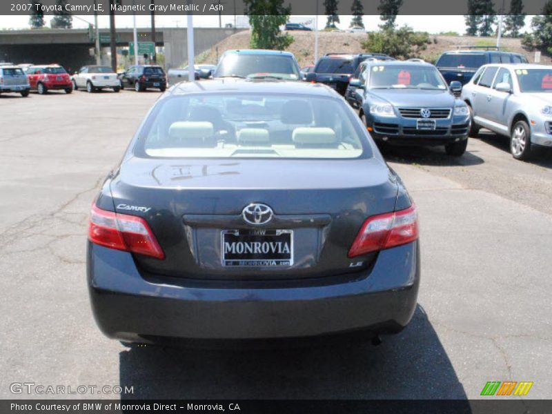 Magnetic Gray Metallic / Ash 2007 Toyota Camry LE