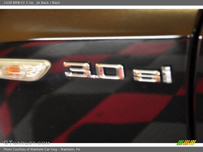 Jet Black / Black 2008 BMW X3 3.0si