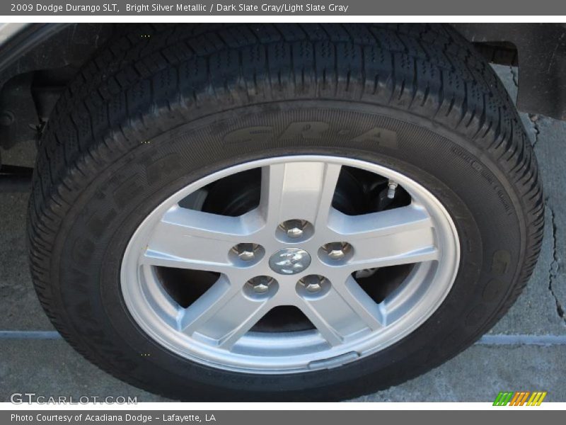 Bright Silver Metallic / Dark Slate Gray/Light Slate Gray 2009 Dodge Durango SLT