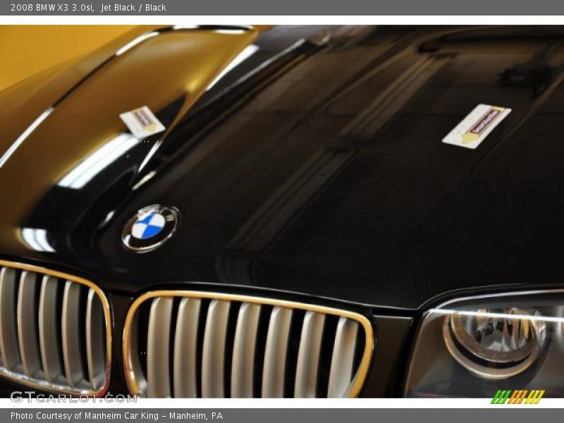Jet Black / Black 2008 BMW X3 3.0si