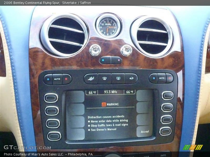 Controls of 2006 Continental Flying Spur 