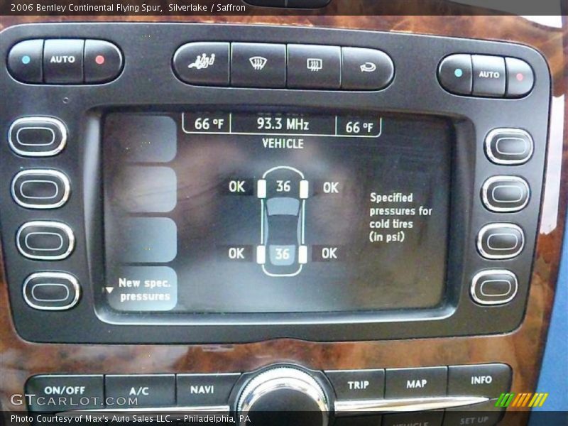 Controls of 2006 Continental Flying Spur 
