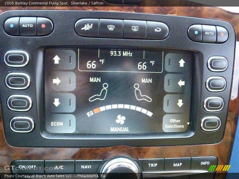 Controls of 2006 Continental Flying Spur 