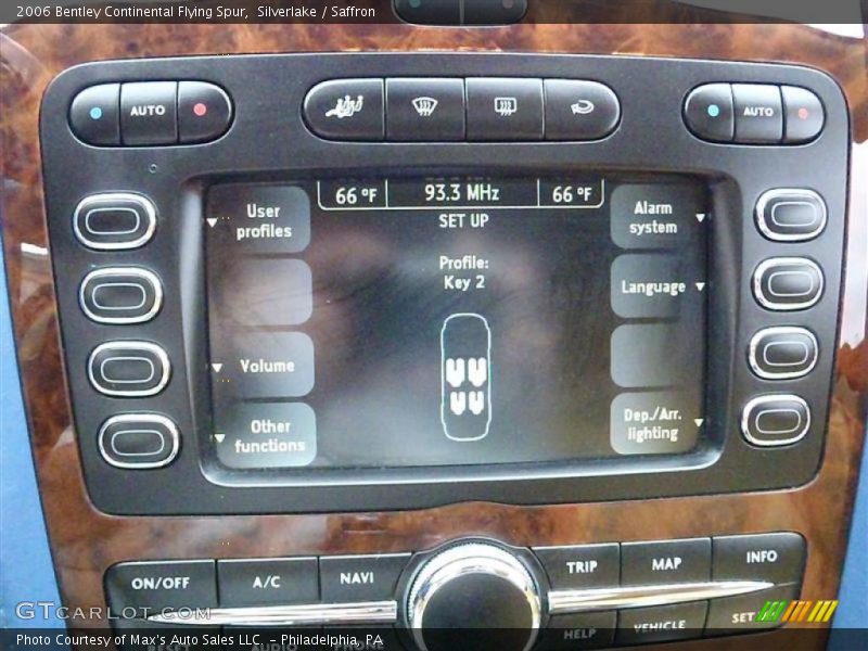 Controls of 2006 Continental Flying Spur 