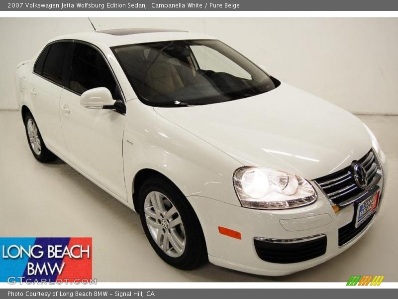 Campanella White / Pure Beige 2007 Volkswagen Jetta Wolfsburg Edition Sedan