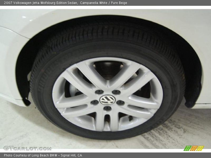 Campanella White / Pure Beige 2007 Volkswagen Jetta Wolfsburg Edition Sedan