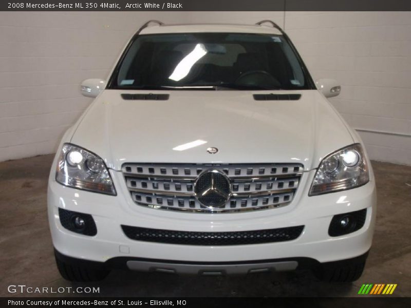 Arctic White / Black 2008 Mercedes-Benz ML 350 4Matic