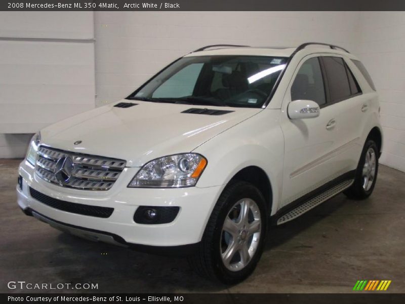 Arctic White / Black 2008 Mercedes-Benz ML 350 4Matic