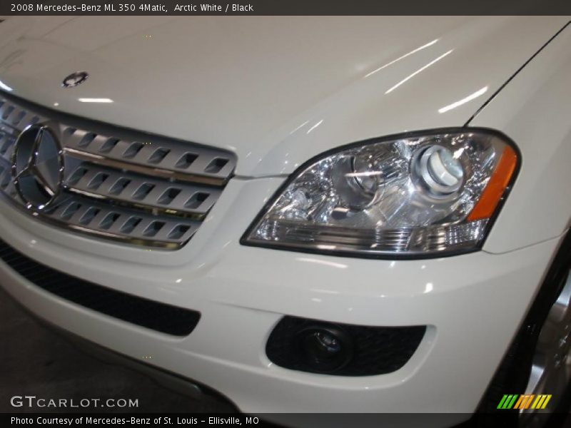 Arctic White / Black 2008 Mercedes-Benz ML 350 4Matic