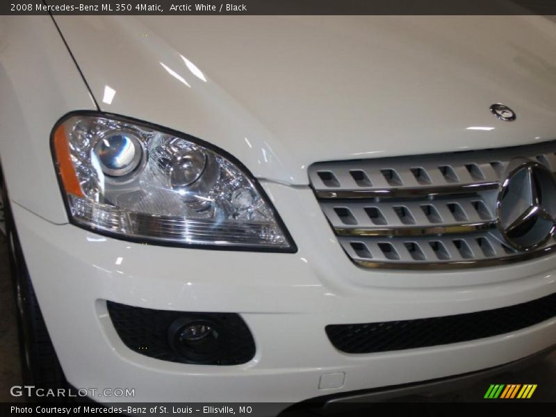 Arctic White / Black 2008 Mercedes-Benz ML 350 4Matic