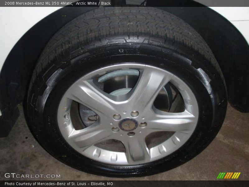 Arctic White / Black 2008 Mercedes-Benz ML 350 4Matic