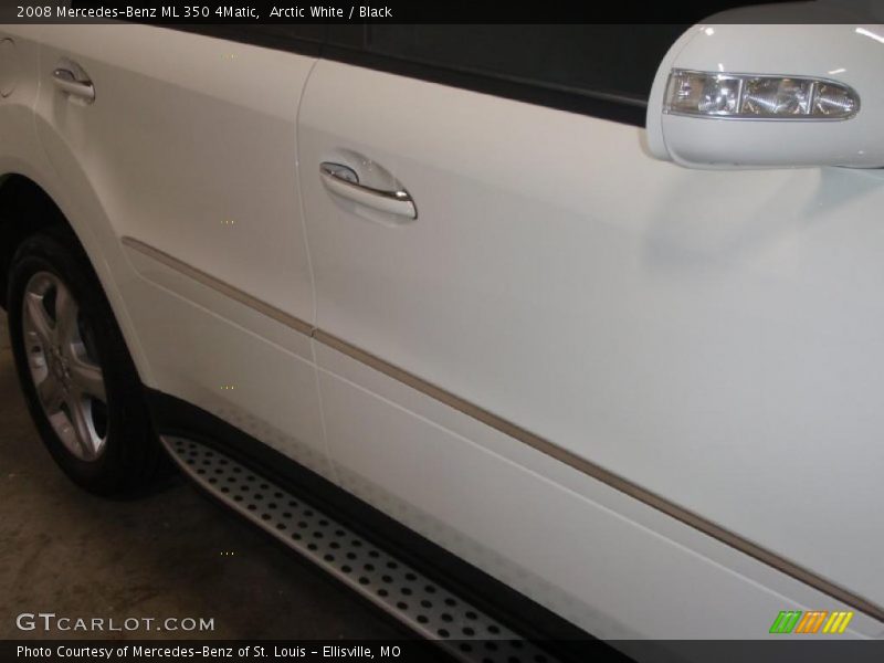 Arctic White / Black 2008 Mercedes-Benz ML 350 4Matic