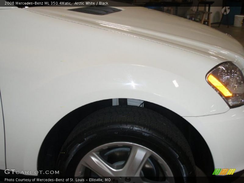 Arctic White / Black 2008 Mercedes-Benz ML 350 4Matic