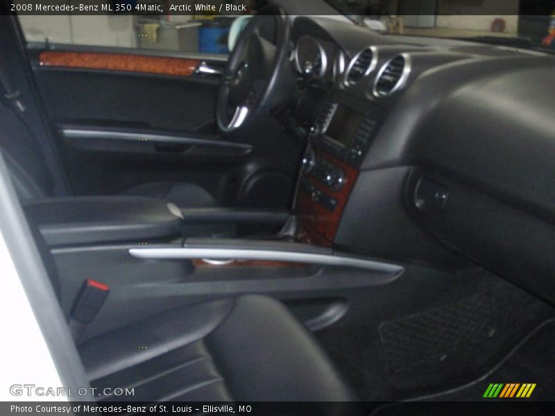 Arctic White / Black 2008 Mercedes-Benz ML 350 4Matic