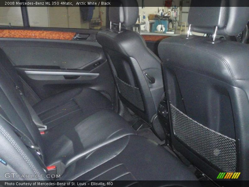 Arctic White / Black 2008 Mercedes-Benz ML 350 4Matic
