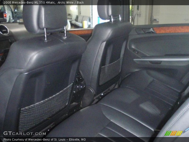 Arctic White / Black 2008 Mercedes-Benz ML 350 4Matic