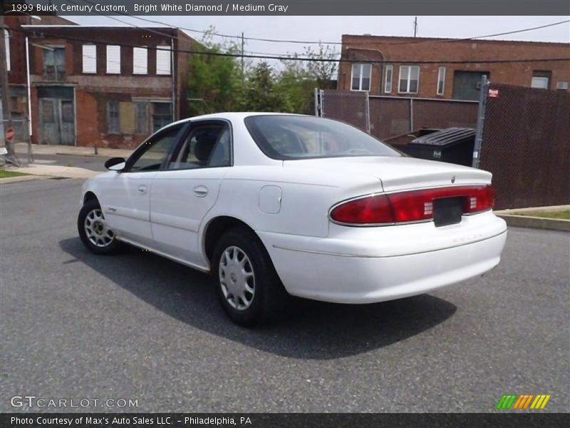 Bright White Diamond / Medium Gray 1999 Buick Century Custom