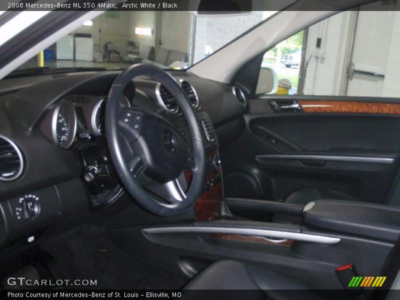 Arctic White / Black 2008 Mercedes-Benz ML 350 4Matic