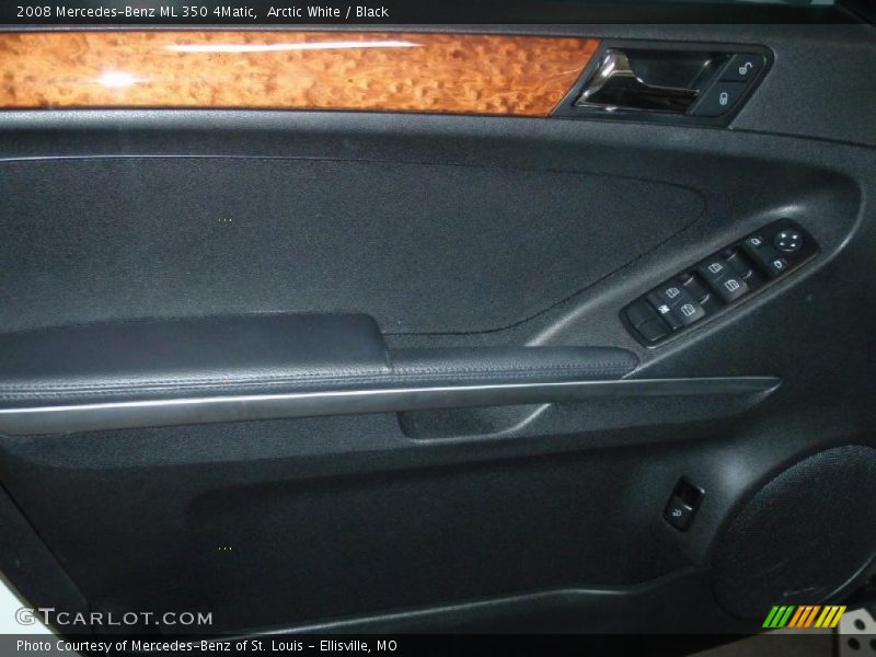 Arctic White / Black 2008 Mercedes-Benz ML 350 4Matic