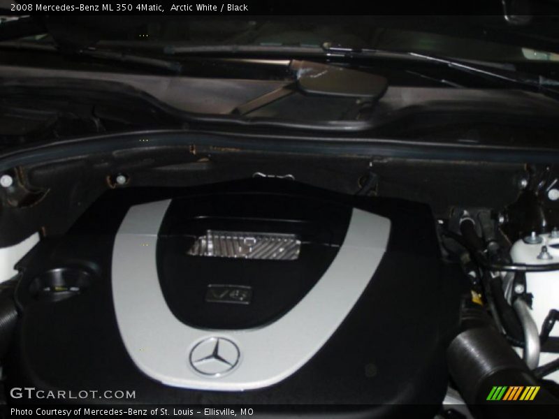 Arctic White / Black 2008 Mercedes-Benz ML 350 4Matic