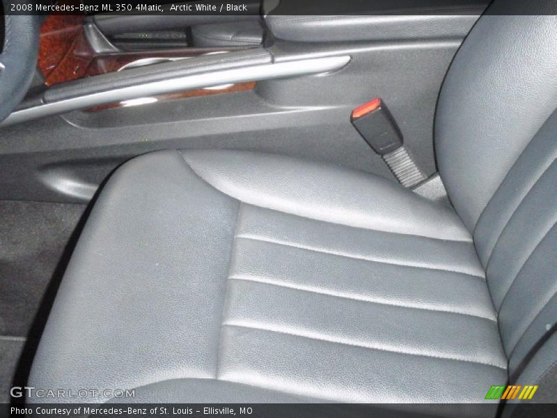Arctic White / Black 2008 Mercedes-Benz ML 350 4Matic
