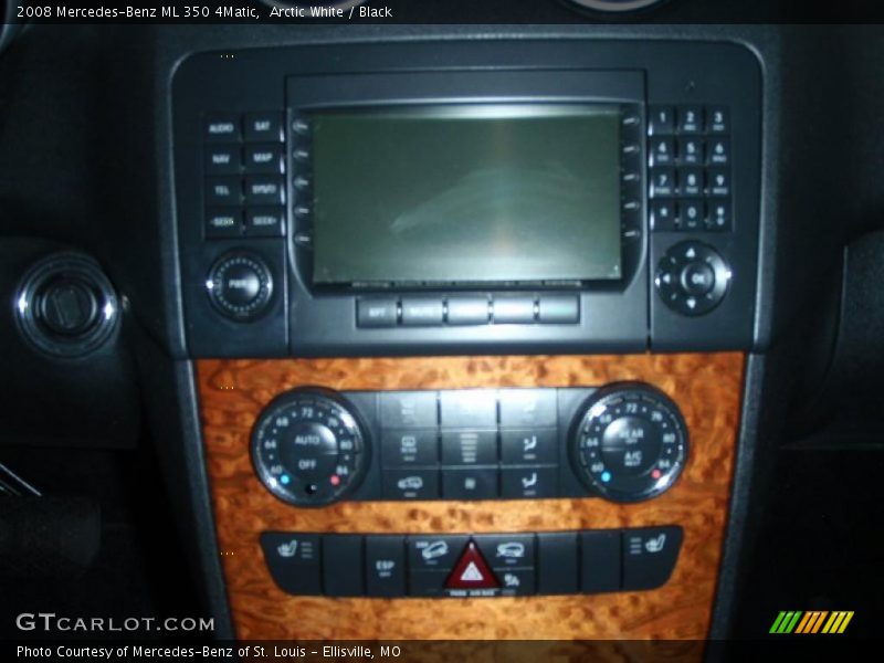 Arctic White / Black 2008 Mercedes-Benz ML 350 4Matic