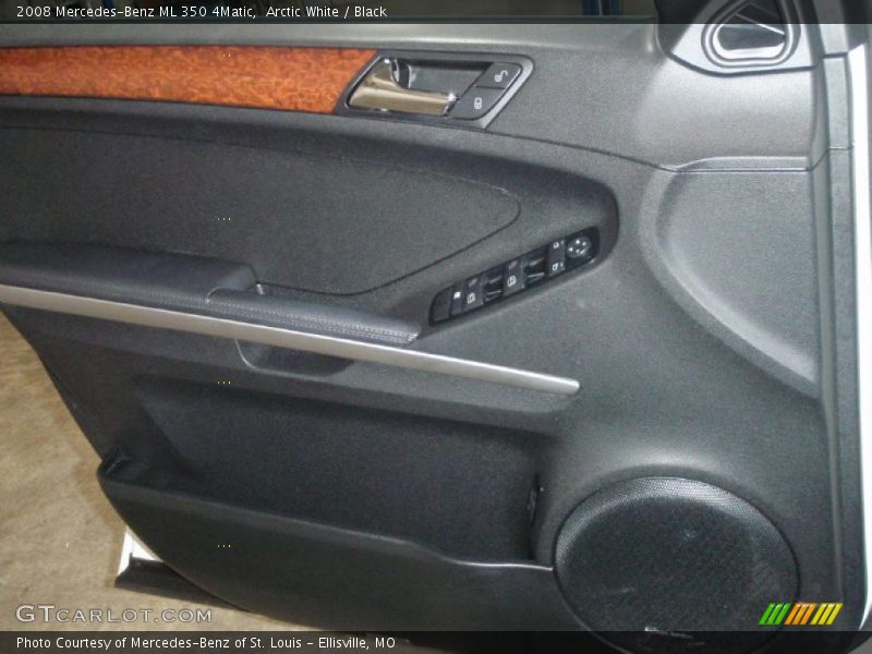 Arctic White / Black 2008 Mercedes-Benz ML 350 4Matic