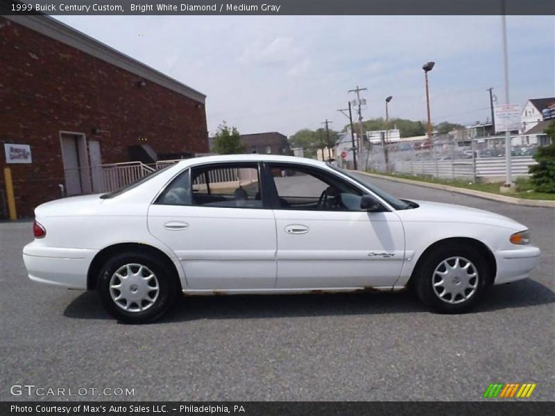Bright White Diamond / Medium Gray 1999 Buick Century Custom