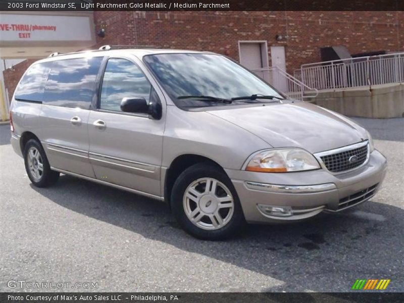 Light Parchment Gold Metallic / Medium Parchment 2003 Ford Windstar SE