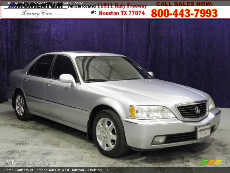 Satin Silver / Ebony 2002 Acura RL 3.5 Sedan