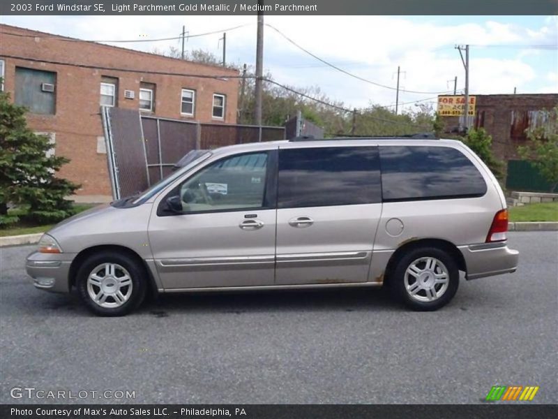 Light Parchment Gold Metallic / Medium Parchment 2003 Ford Windstar SE