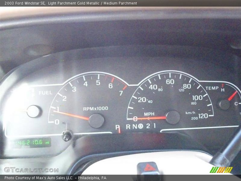 Light Parchment Gold Metallic / Medium Parchment 2003 Ford Windstar SE