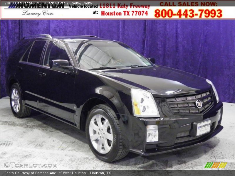 Black Raven / Ebony/Ebony 2008 Cadillac SRX V6