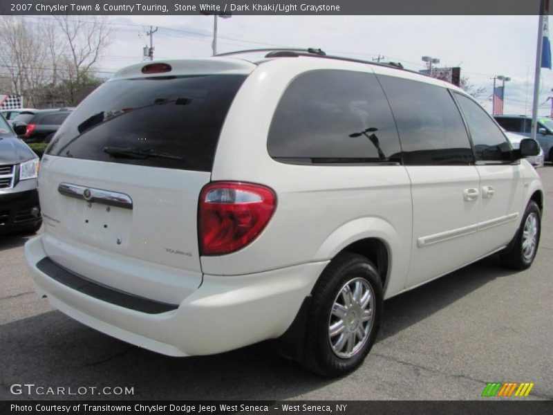 Stone White / Dark Khaki/Light Graystone 2007 Chrysler Town & Country Touring