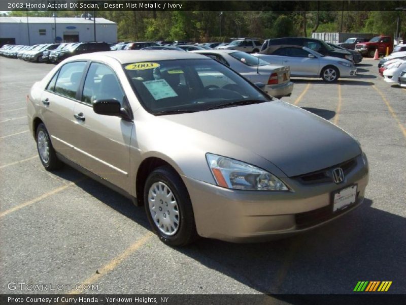 Desert Mist Metallic / Ivory 2003 Honda Accord DX Sedan