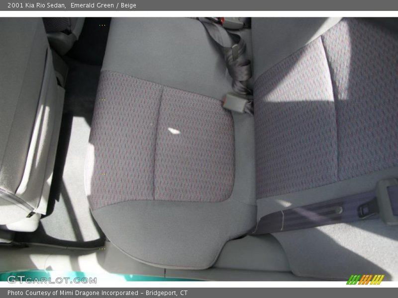 Emerald Green / Beige 2001 Kia Rio Sedan