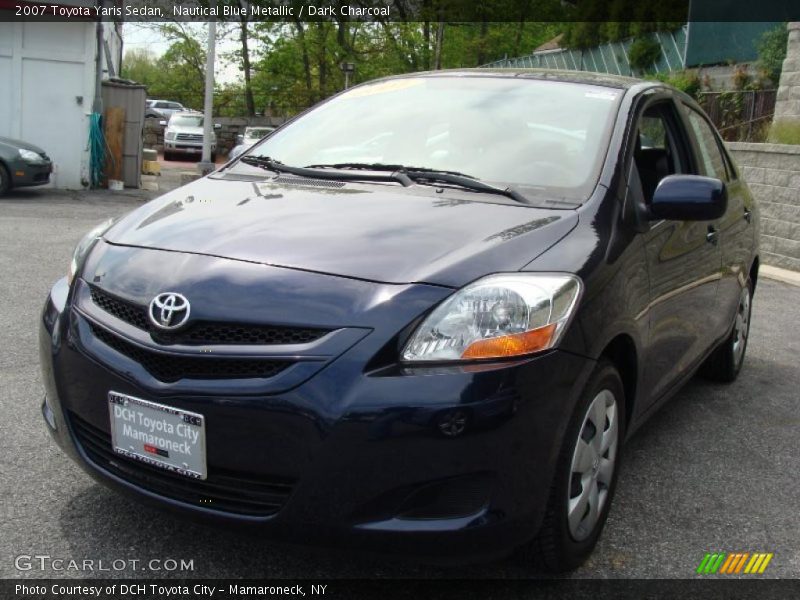 Nautical Blue Metallic / Dark Charcoal 2007 Toyota Yaris Sedan