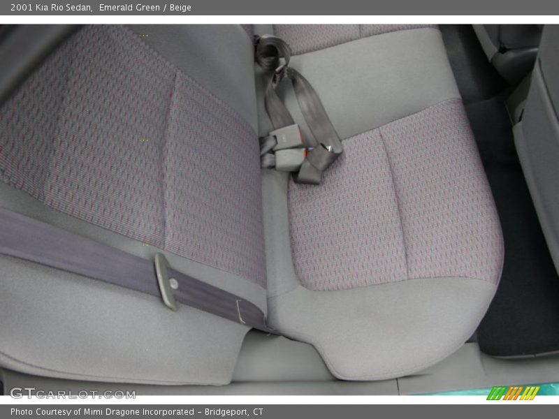 Emerald Green / Beige 2001 Kia Rio Sedan