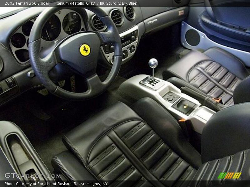 Blu Scuro (Dark Blue) Interior - 2003 360 Spider 